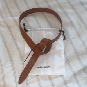 Isabel Marant Lecce Knitted Belt in Natural, Small